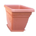 Square Plastic Potting Vase